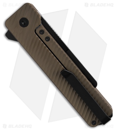Exceed Designs TiRant Ultra Utility Knife CNTRN PVD Titanium Deep Slash Milled