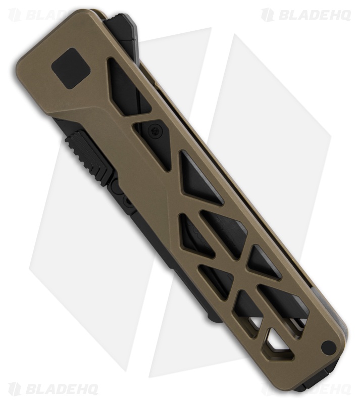 Exceed Designs TiRant Ultra Utility Knife CNTRN PVD Titanium Skeleton Milled