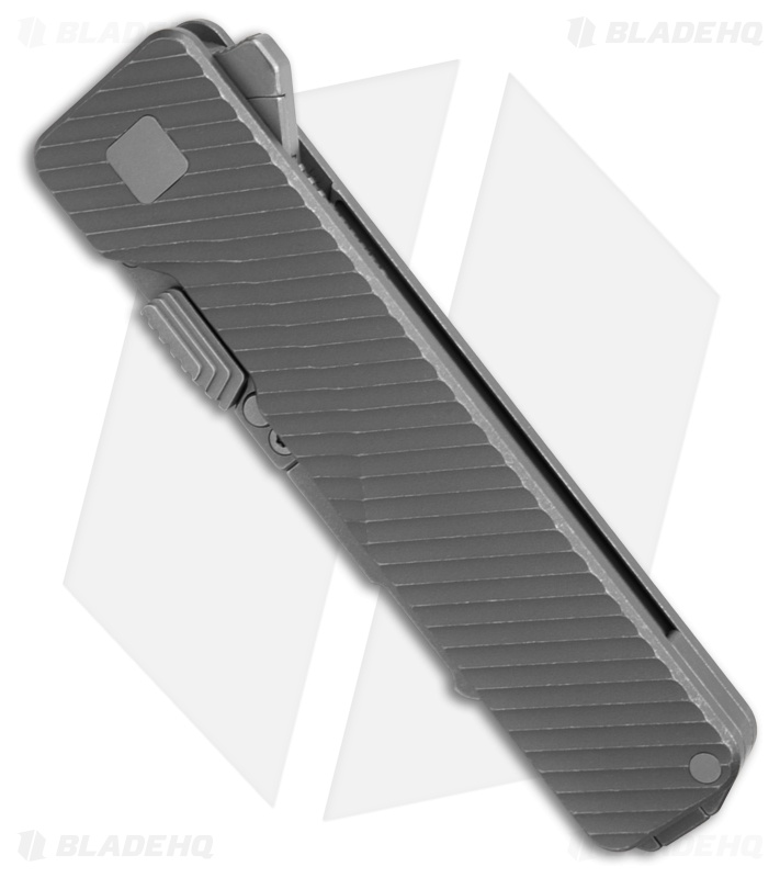 Exceed Designs TiRant Ultra Utility Knife Stonewashed Titanium Deep Slash Milled