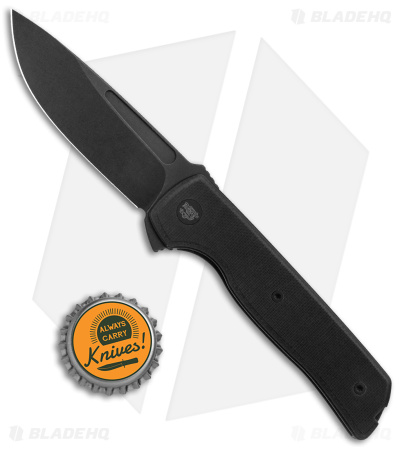 Terzuola Tactical ATCF Lite Liner Lock Knife Black G-10 (3" Black)