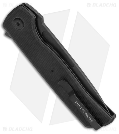 Terzuola Tactical ATCF Lite Liner Lock Knife Black G-10 (3" Black)