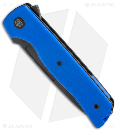 Terzuola Tactical ATCF Lite Liner Lock Knife Blue G-10 (3" Black)