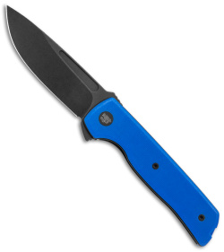 Terzuola Tactical ATCF Lite Liner Lock Knife Blue G-10 (3" Black)