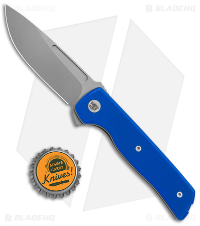 Terzuola Tactical ATCF Lite Liner Lock Knife Blue G-10 (3" SW)