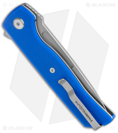 Terzuola Tactical ATCF Lite Liner Lock Knife Blue G-10 (3" SW)