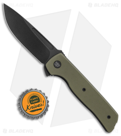 Terzuola Tactical ATCF Lite Liner Lock Knife Green G-10 (3" Black)