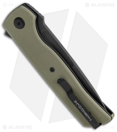 Terzuola Tactical ATCF Lite Liner Lock Knife Green G-10 (3" Black)