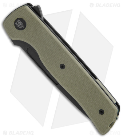 Terzuola Tactical ATCF Lite Liner Lock Knife Green G-10 (3" Black)