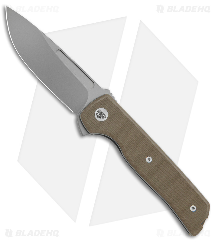 Terzuola Tactical ATCF Lite Liner Lock Knife Tan G-10 (3" SW)