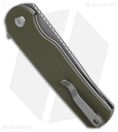 Ferrum Forge Knife Works Zelex Liner Lock Knife Green G-10 (2.88" Stonewash)