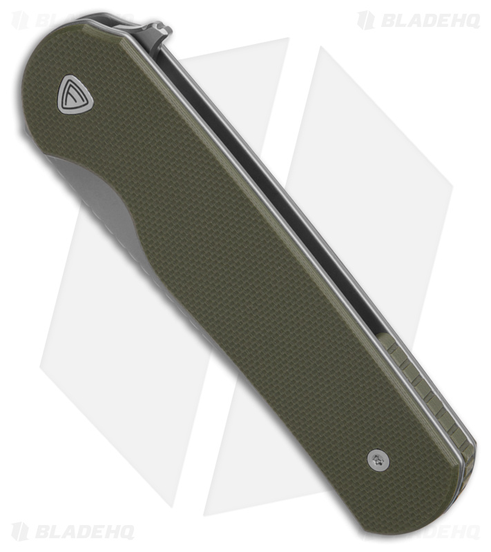 Ferrum Forge Knife Works Zelex Liner Lock Knife Green G-10 (2.88" Stonewash)