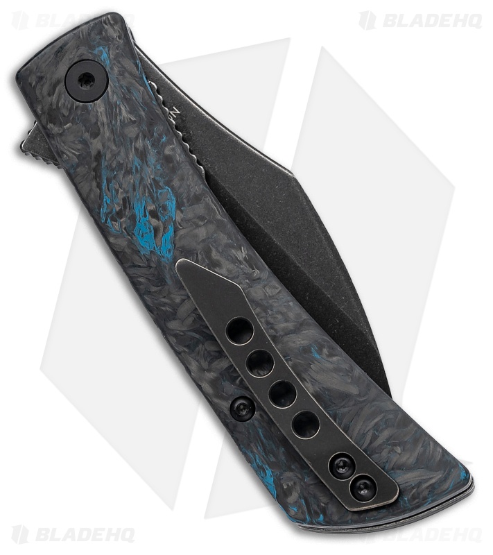 Finch Knife Co. Nocturnal Liner Lock Knife Dark Matter Fatcarbon (3" Black SW)