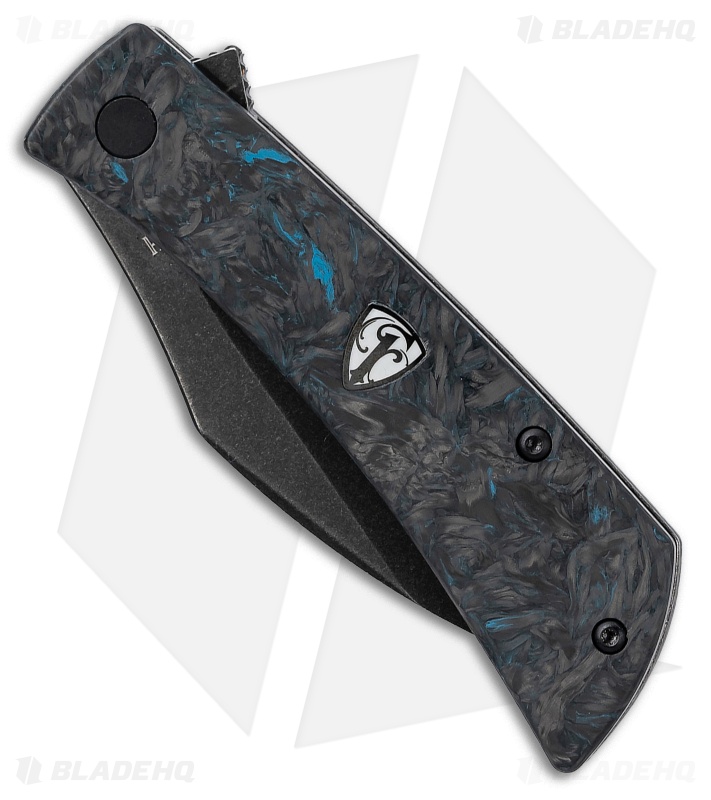Finch Knife Co. Nocturnal Liner Lock Knife Dark Matter Fatcarbon (3" Black SW)
