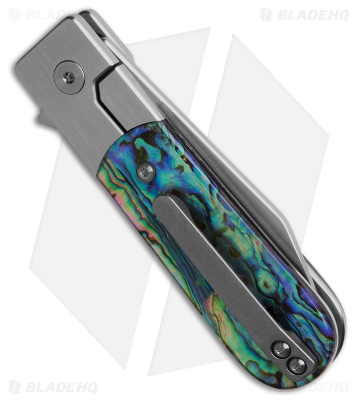 Finch Knife Co. Model 1929 Frame Lock Knife Abalone (2.5" Satin)