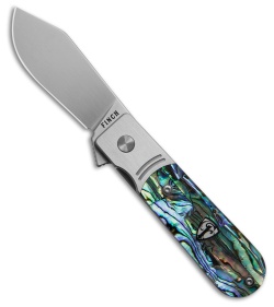Finch Knife Co. Model 1929 Frame Lock Knife Abalone (2.5" Satin)