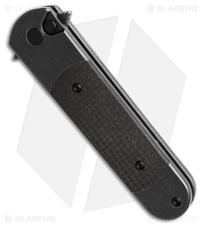 Finch Knife Co. Roadrunner Button Lock Knife Swamp Ranger Micarta (3" Black SW)