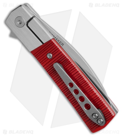 Finch Knife Co. Widowmaker Frame Lock Knife Nightcrawler Sawcut Bone (2.9" SW)
