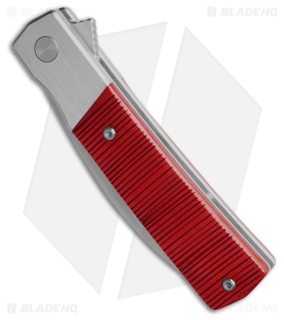 Finch Knife Co. Widowmaker Frame Lock Knife Nightcrawler Sawcut Bone (2.9" SW)