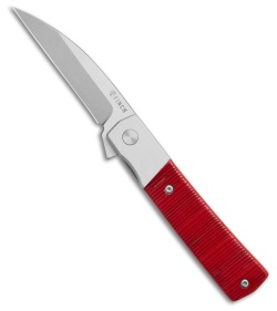 Finch Knife Co. Widowmaker Frame Lock Knife Nightcrawler Sawcut Bone (2.9" SW)