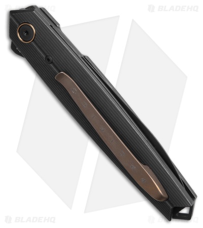 Fox Knives Pacifico Liner Lock Knife PVD Stonewash Ti (3.7" Black Stonewash)