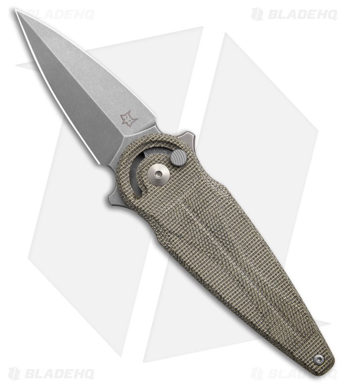 Fox Knives Saturn Radius Lock Knife OD Green Canvas Micarta (2.5