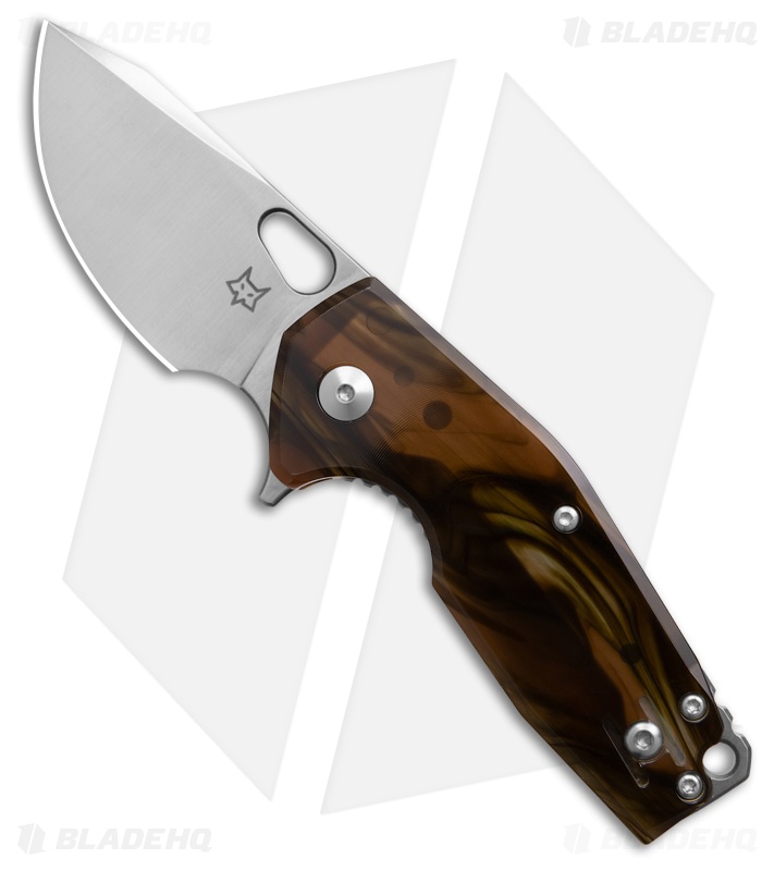 Fox Knives Suru Liner Lock Knife Brown (2.4" Satin)