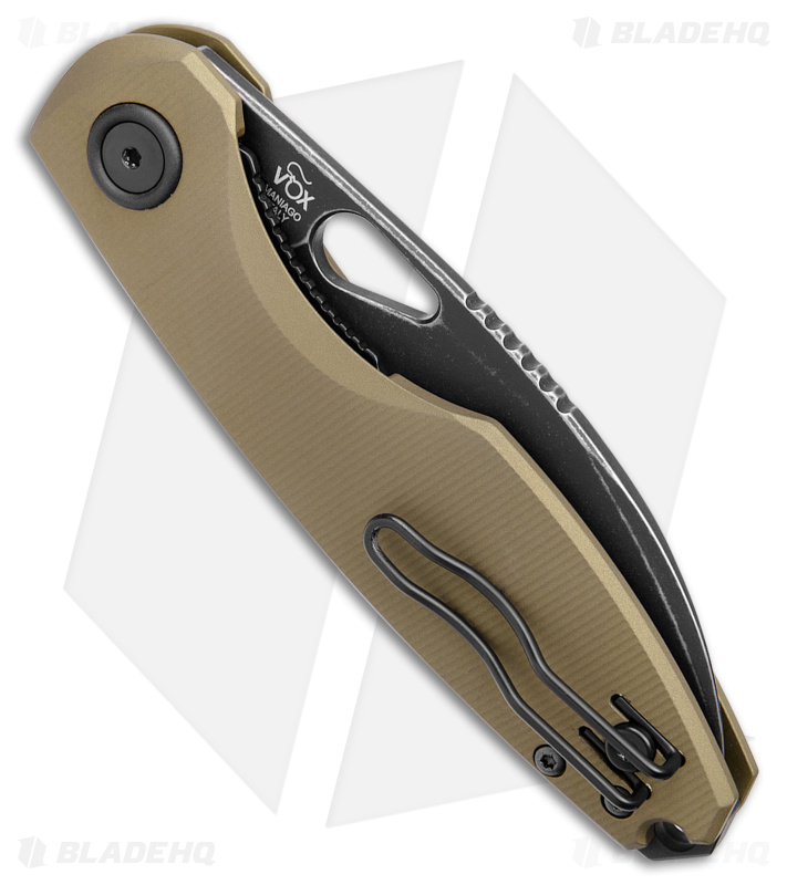 Fox Knives Vox Chilin F8 Liner Lock Knife OD Green Aluminum (3.2" PTFE SW) 