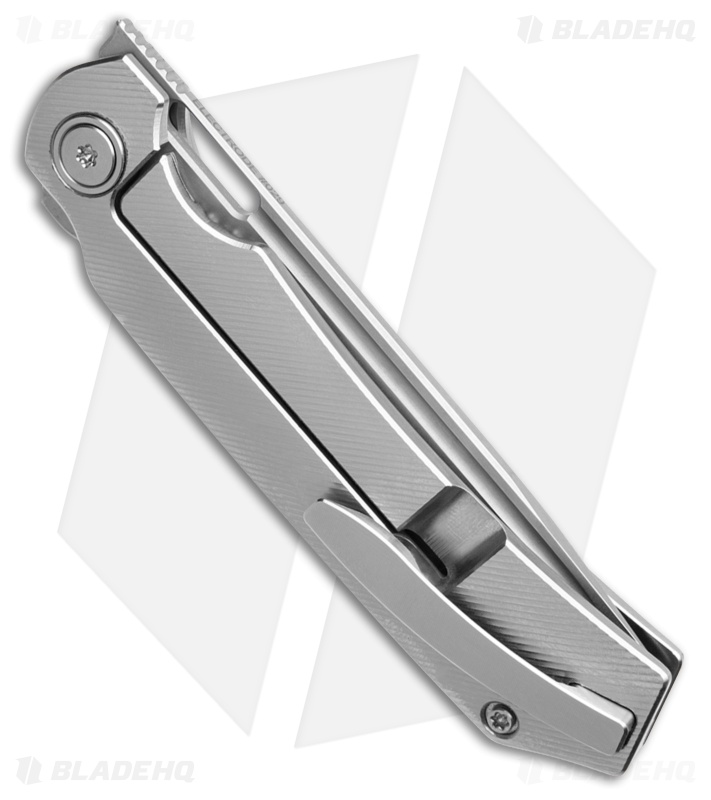 Franken Forge Electrode Frame Lock Knife Raw Titanium (3.50" Satin)