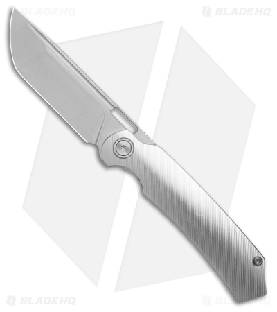 Franken Forge Electrode Frame Lock Knife Raw Titanium (3.50" Satin)
