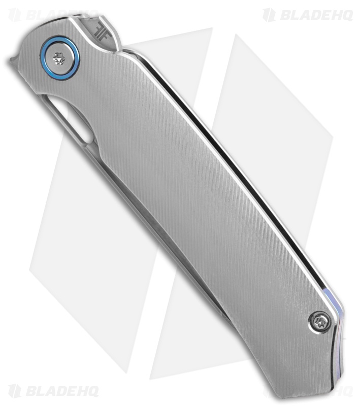 Franken Forge Electrode Frame Lock Knife Titanium Blue Anodized