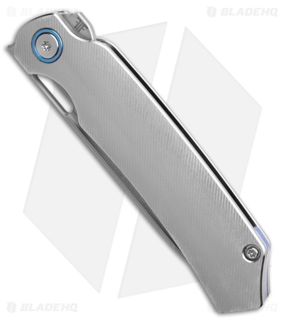 Franken Forge Electrode Frame Lock Knife Titanium Blue Anodized (3.50" Stonewash)