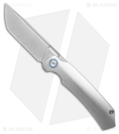 Franken Forge Electrode Frame Lock Knife Titanium Blue Anodized
