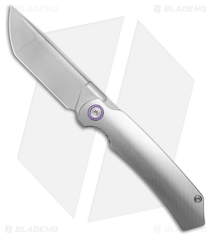Franken Forge Electrode Frame Lock Knife Titanium Purple Anodized (3.50" Satin)