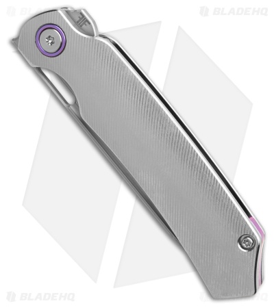 Franken Forge Electrode Frame Lock Knife Titanium Purple Anodized (3.50" Satin)