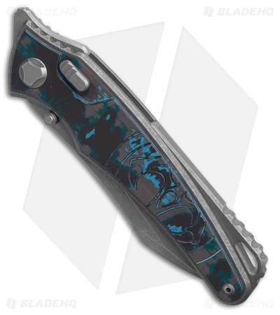 G&G Hawk Custom Talon Flipper Knife Carbon Fiber- Arctic Storm