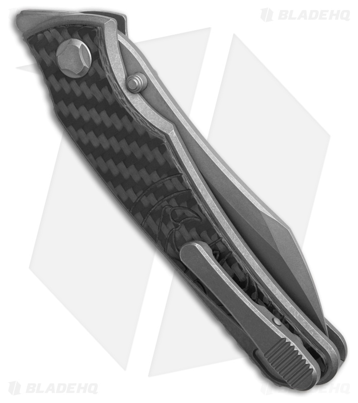 G&G Hawk Custom Talon Flipper Knife Carbon Fiber- Black Carbon Fiber