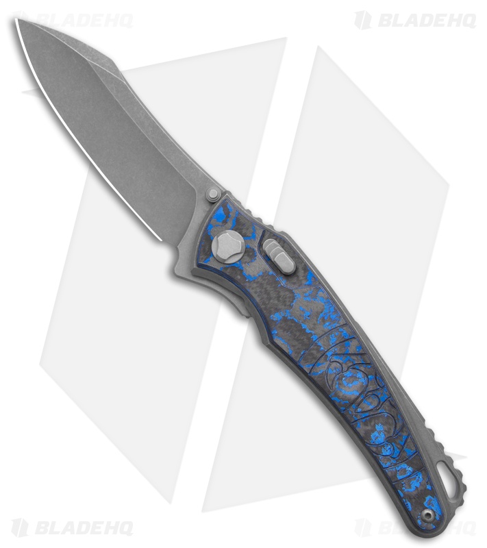 G&G Hawk Talon Hawk Lock Knife - Electric Blue CamoCarbon
