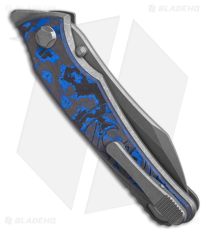 G&G Hawk Talon Hawk Lock Knife - Electric Blue CamoCarbon