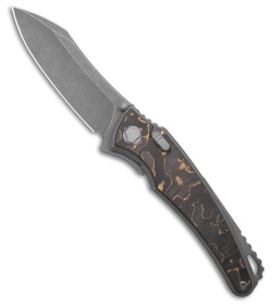 G&G Hawk Custom Talon Flipper Knife Carbon Fiber- Gold Camo