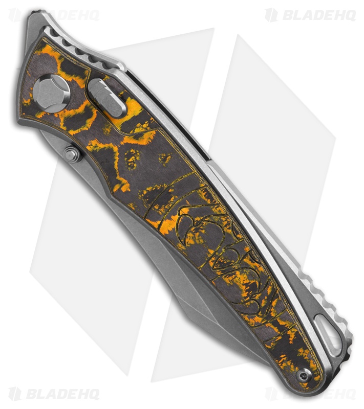 G&G Hawk Custom Talon Flipper Knife Carbon Fiber- Neon Orange