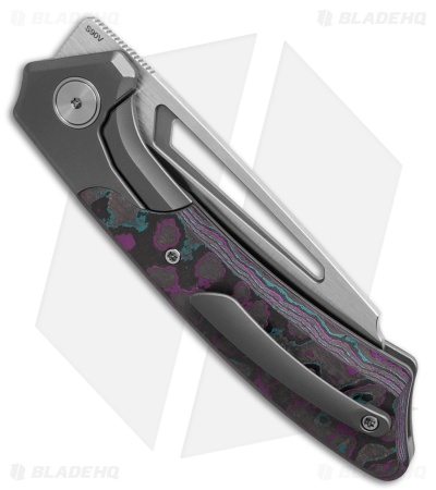 Gecko Customz Pictus V2 XL Liner Lock Knife Jazzy CamoCarbon /Ti (3.6" Satin)