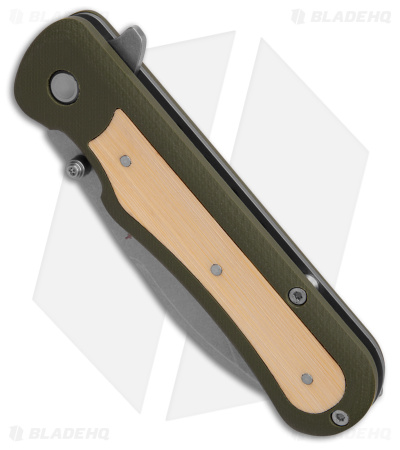 Gerber Confidant Assisted Opening Knife OD Green G-10 / Bamboo (3.2" SW)