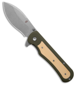 Gerber Confidant Assisted Opening Knife OD Green G-10 / Bamboo (3.2&quot; SW) | 190731