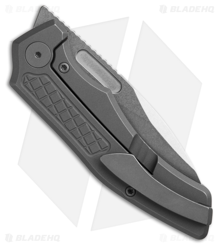 Griffin Company Scout F3 Frame Lock Knife Stonewashed Milled Frag Ti (3" SW)