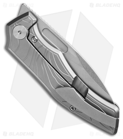 Griffin Company Scout F3 Frame Lock Knife Stonewashed Milled Topo Ti (3" SW)