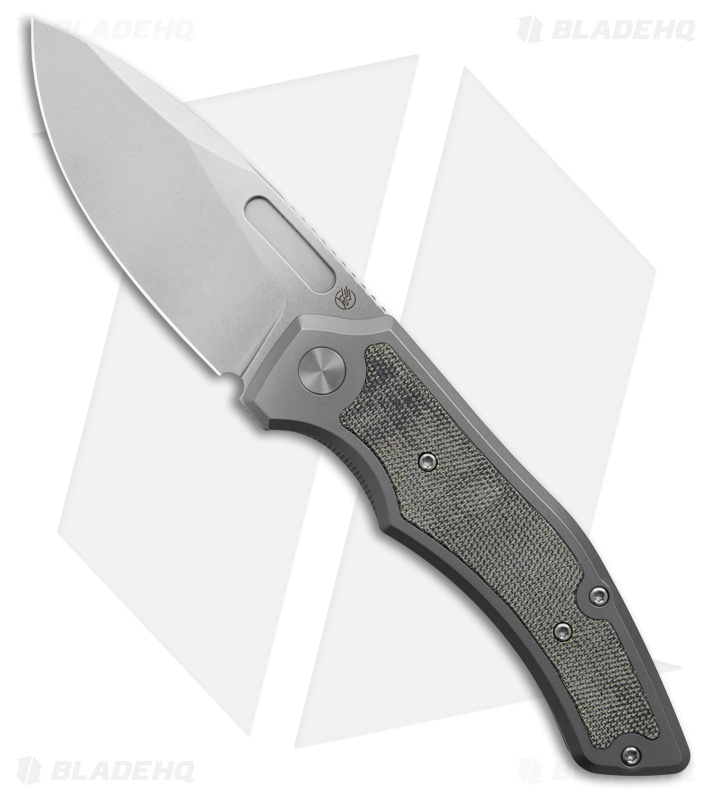 Griffin Company Scout F3.5 Frame Lock Knife Ti + Black Micarta Inlays (3.5" SW)