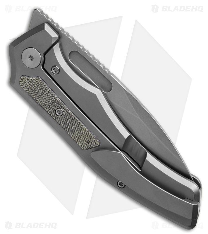Griffin Company Scout F3.5 Frame Lock Knife Ti + Black Micarta Inlays (3.5" SW)