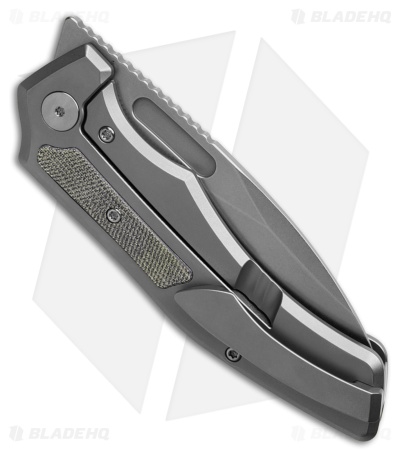 Griffin Company Scout F3.5 Frame Lock Knife Ti + Black Micarta Inlays (3.5" SW)