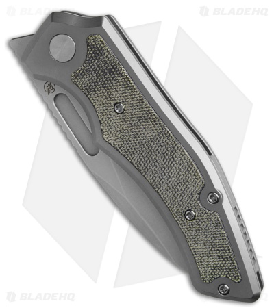 Griffin Company Scout F3.5 Frame Lock Knife Ti + Black Micarta Inlays (3.5" SW)