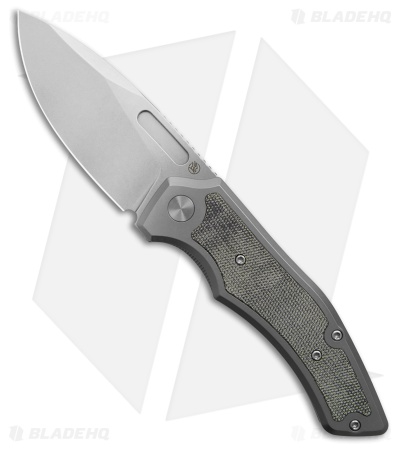 Griffin Company Scout F3.5 Frame Lock Knife Ti + Black Micarta Inlays (3.5" SW)